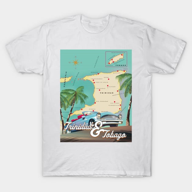 Trinidad and Tobago travel poster. T-Shirt by nickemporium1